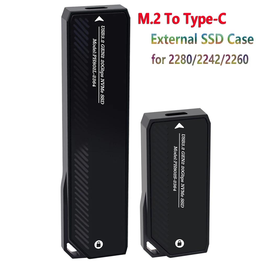 M.2 to CŸ SSD Ŭ , NVME 20Gbps  ϵ ũ ڽ  ī, USB 3.2 Gen2 , 2280/2242/2260 SSD
